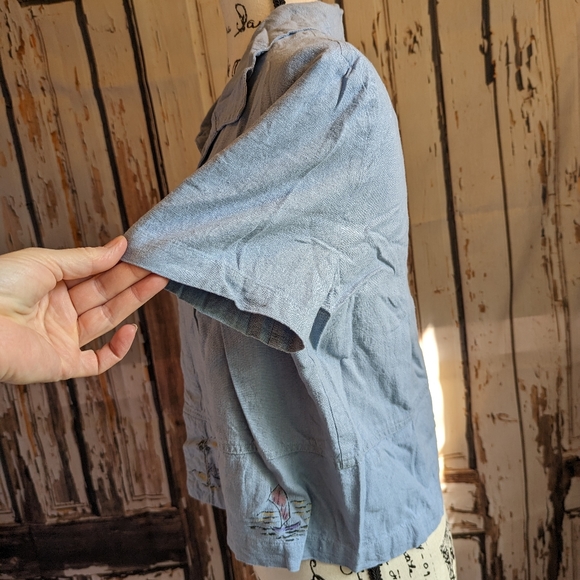 Vintage Sweet Jessie linen blend open cardigan/ jacket - Picture 6 of 9